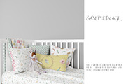 Baby Crib Duvet & Pillows Mockup, a Household Mockup by mock-ups (Thumbnail 8 of 13)