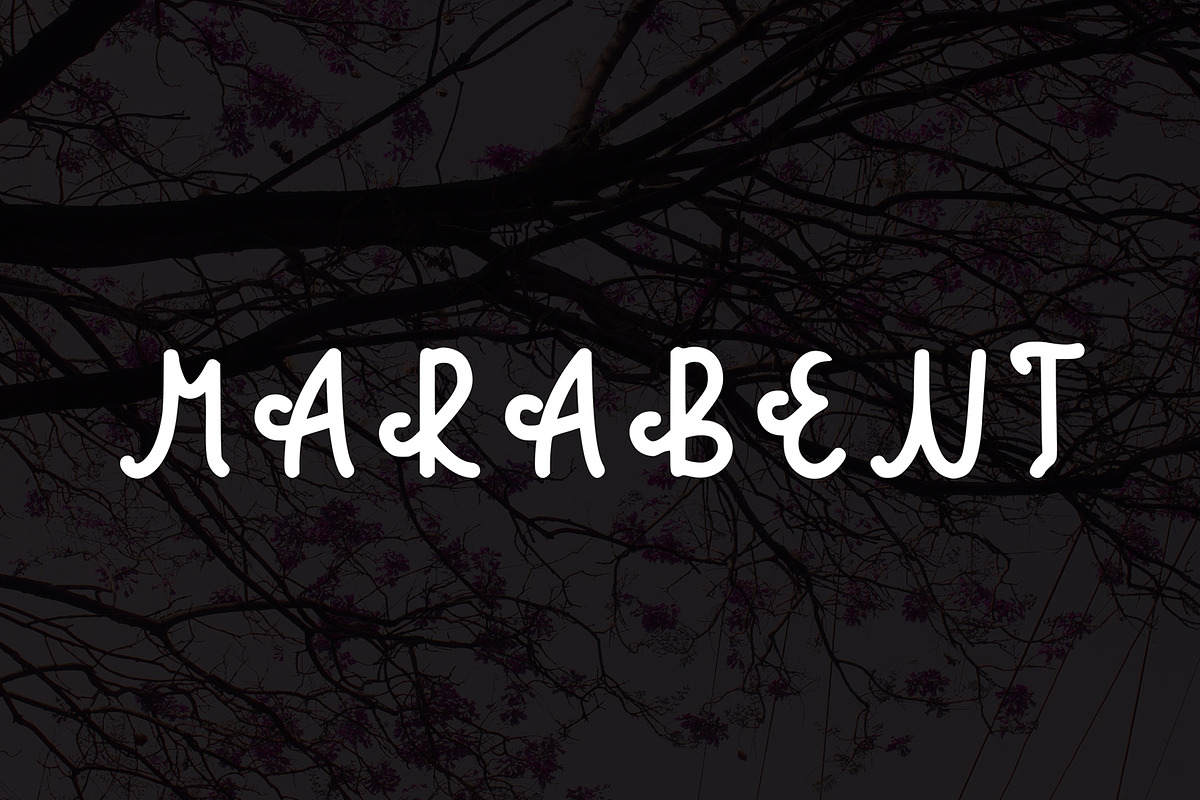 Marabent font, a Serif Font by soglamun