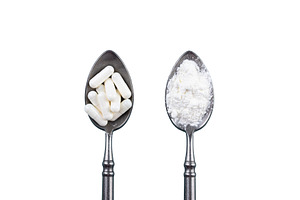 Collagen super powder and pills., a Health & Medical Photo by Yulia Furman