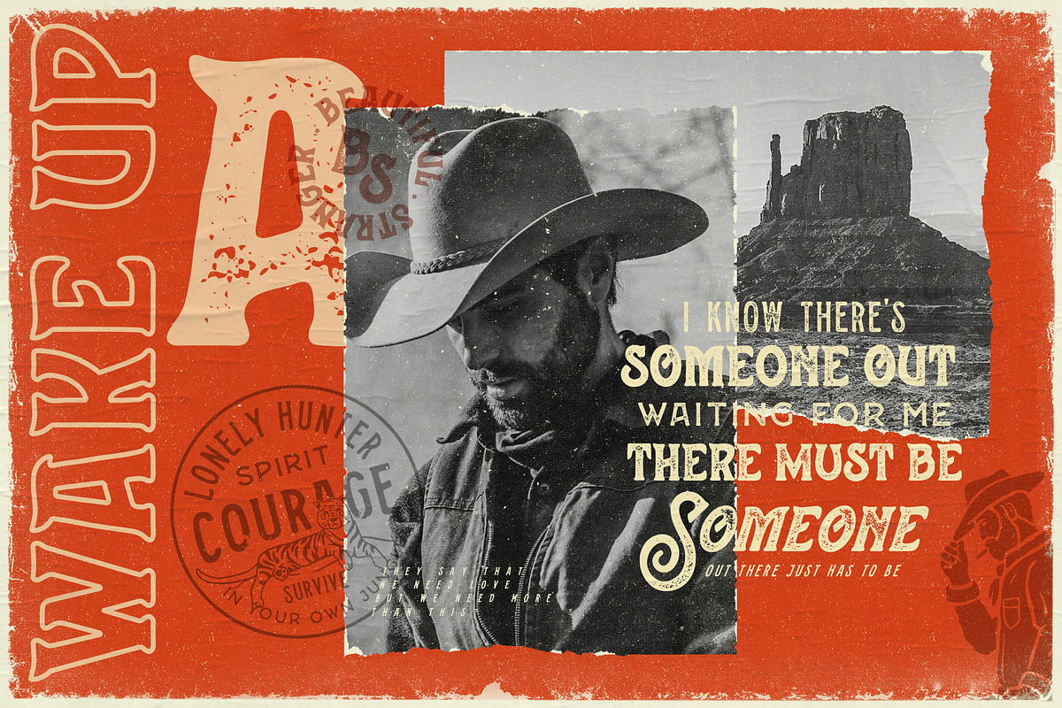 Stranger Font Collection + Extras, a Script Font by Opus Nigrum (Photo 5 of 16)