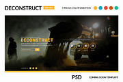 Deconstruct Coming Soon version 01, a Templates & Theme by Kayytechin Shop (Thumbnail 1 of 6)