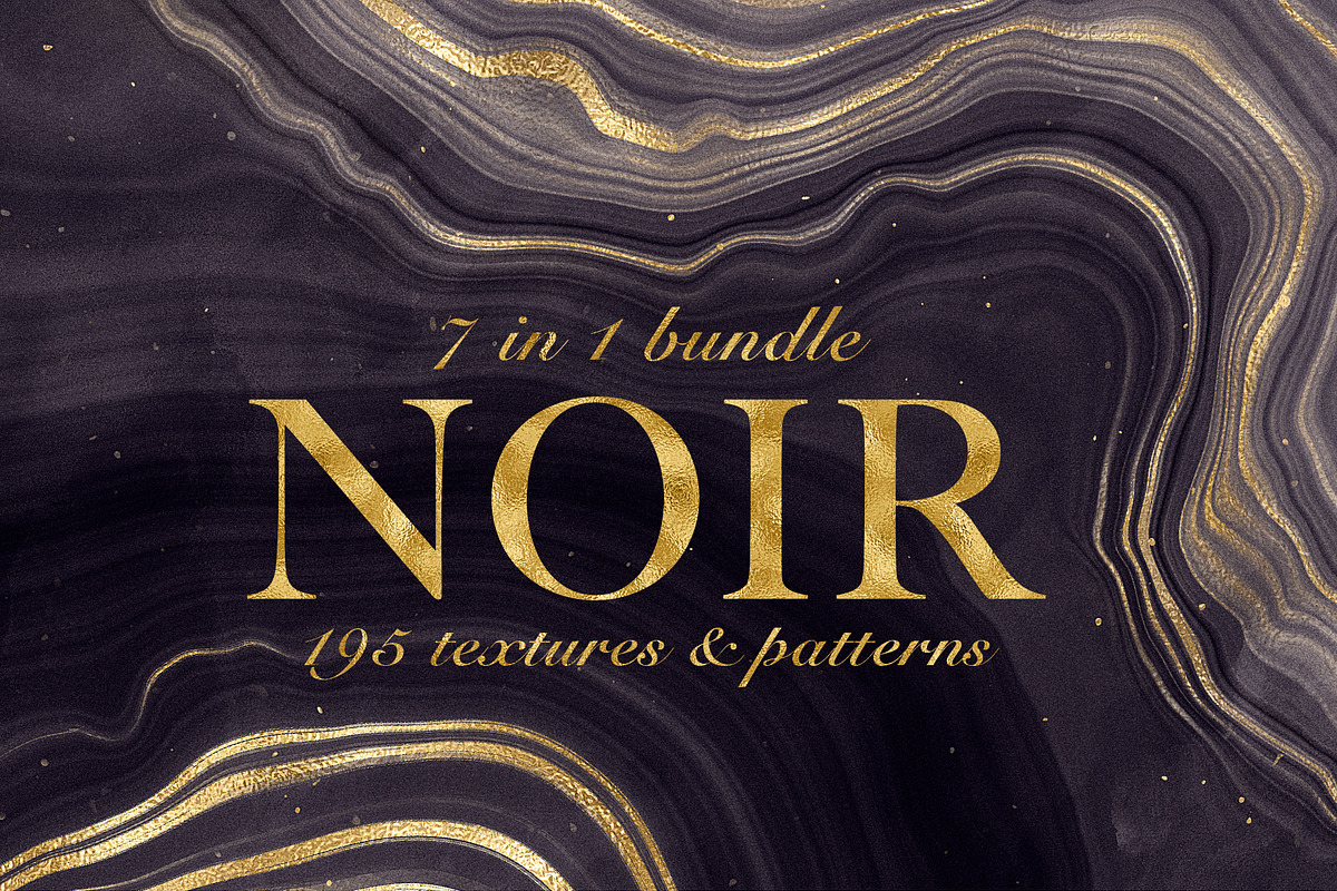 Textures & Patterns Bundle - Noir, a Texture Graphic by CatJello Graphics (Photo 1 of 29)