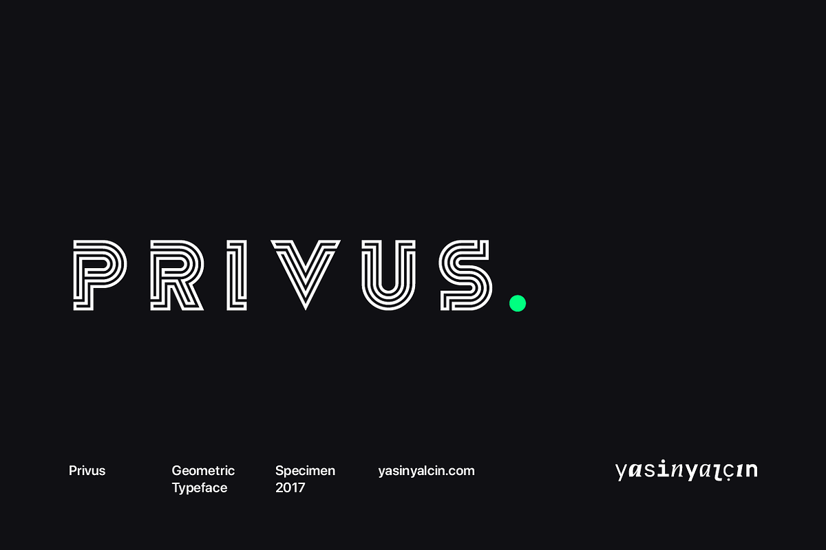 Privus Type Family, a Font by Yasin Yalçın (Photo 1 of 10)