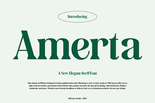 Amerta Elegant Serif Font