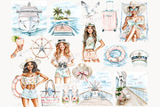 Cruise Clipart PNG | Travel Clip Art, a Person Illustration by GlamArtZhanna (Thumbnail 4 of 6)