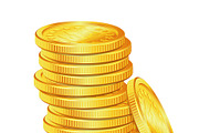 Money, Paper currency, Bitcoins Gold, a Finance Illustration by TAlex (Thumbnail 4 of 6)