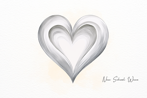 Love Heart Watercolor Clipart