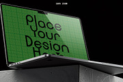 5 Laptop Mockups on Concrete Block, a Mac Mockup by smishura (Thumbnail 11 of 11)