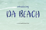 Da Beach Hand-lettered Sans Font, a Sans Serif Font by Beck McCormick (Thumbnail 1 of 5)