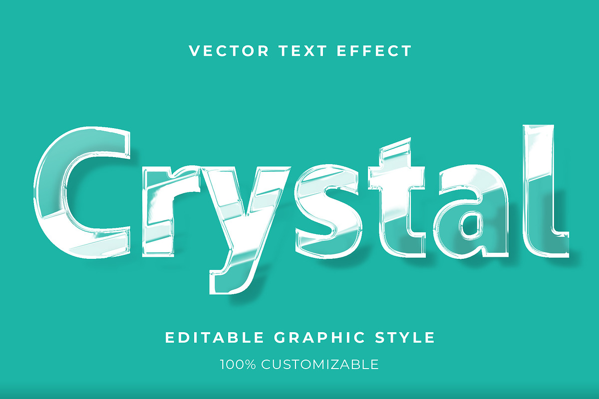 Glass Transparent Glossy Text Effect