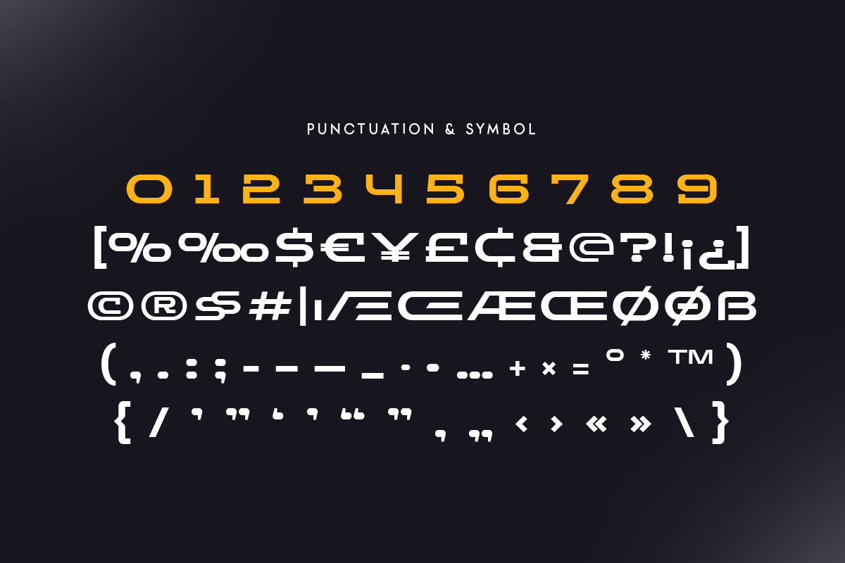 Omega - Futuristic Font, a Sans Serif Font by Hamz Studio (Photo 10 of 12)