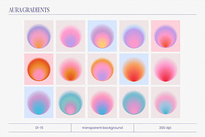 Round Aura Gradient Set Vol.2