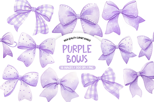 Watercolor Bows PNG Bundle, an Illustration by TatiMockup