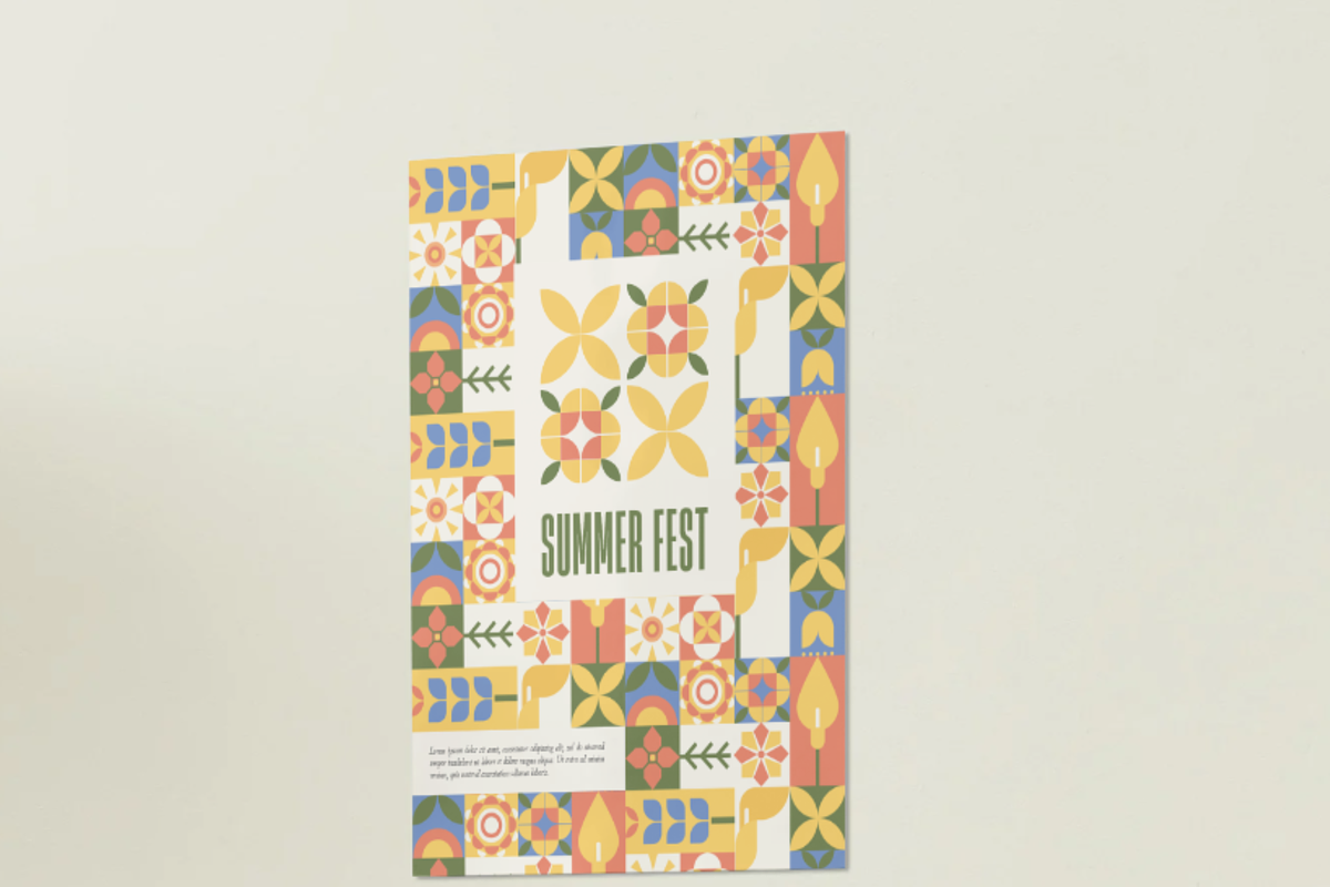 Geometric Summer Bloom Pattern, a Pattern Graphic by ItsReksita Pattern (Photo 19 of 20)