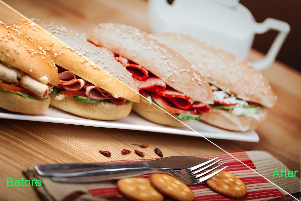 Food Photography Photoshop Actions, an Action Add-On by ARTNEST (Photo 4 of 16)