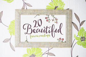 20 Beautiful Frame Mockups