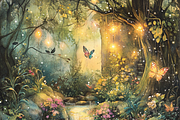 Enchanting Fairy Garden Scene, a Background Graphic by Printable Treasure (Thumbnail 6 of 9)