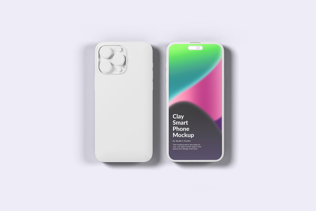 Clay iPhone 14 Pro Mockup - 18 Scene, an iPhone Mockup by Modern Studio (Photo 8 of 22)
