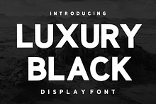 Luxury Black – Modern Display Font