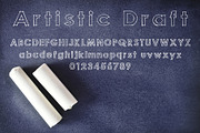 Artistic Draft, a Sans Serif Font by Fontastic Ventures (Thumbnail 2 of 5)