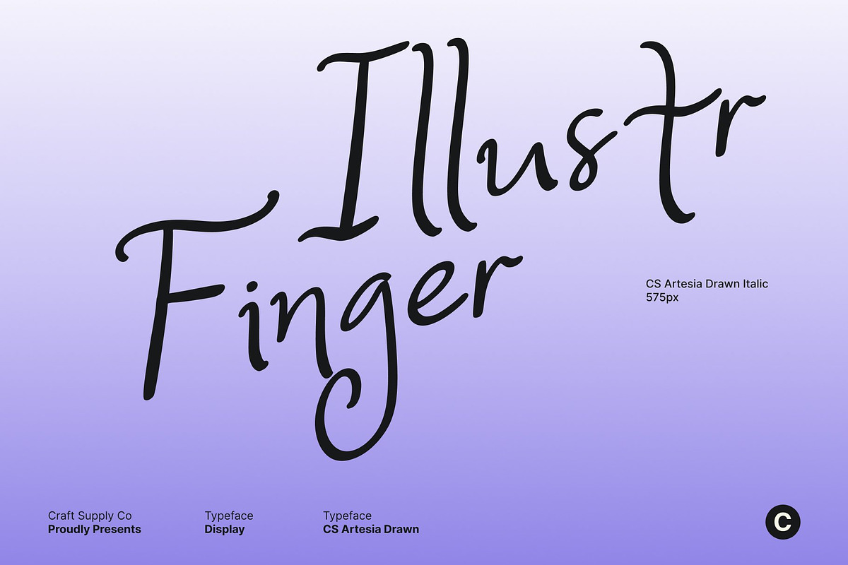 CS Artesia Drawn, a Handwritten Font by Craft Supply Co. (Photo 2 of 8)