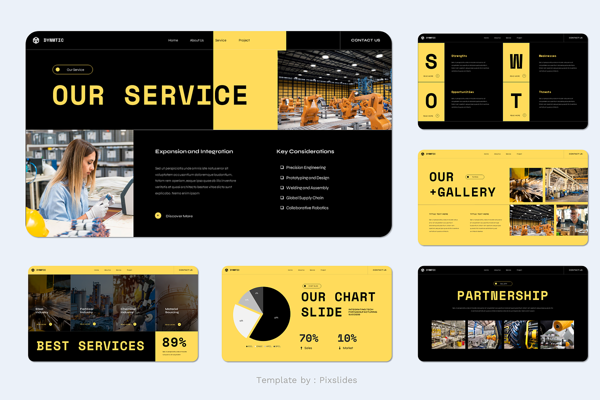 Industry & Manufacturing PowerPoint, a Presentation Template by Pixslides (Photo 4 of 7)