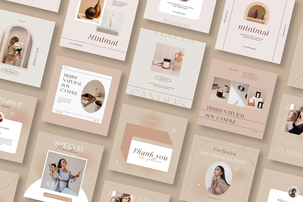 3 Minimal Styles Template, a Social Media Template by Sinando Studio (Photo 2 of 4)