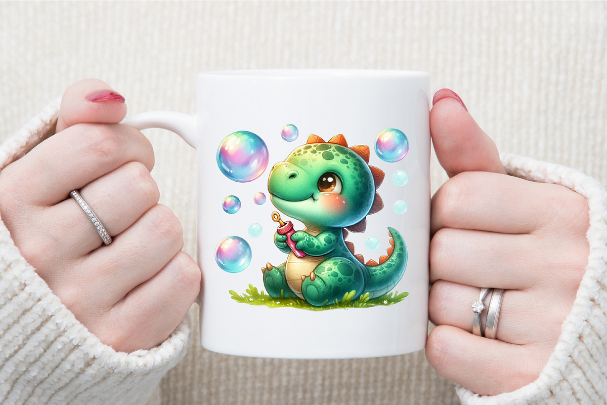 Baby Dinosaur Clipart Set, an Illustration by Sublimation Artist (Photo 5 of 6)