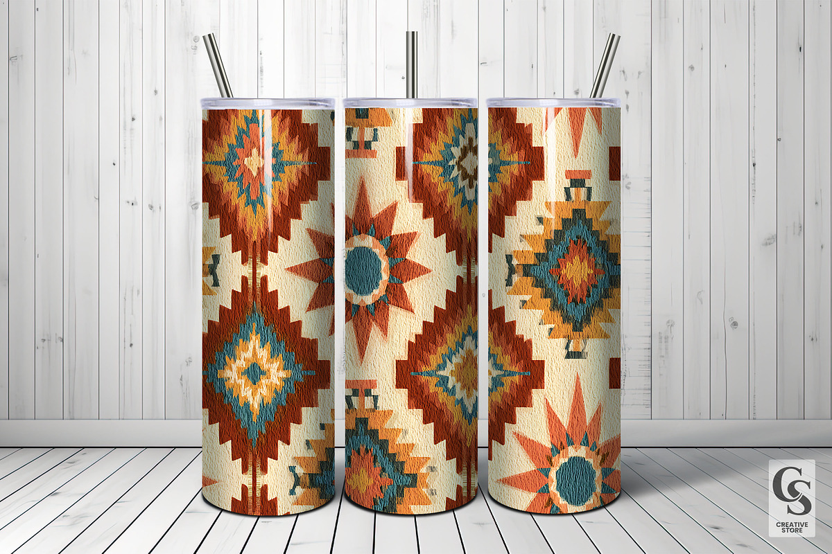 Retro Southwest Seamless Patterns, a Pattern Graphic by Creative Store (Photo 5 of 5)