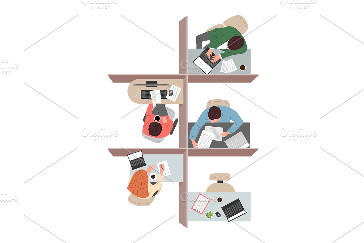 Workplace different office zones for, a Graphic by Onyx