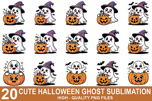 Halloween Clipart Bundle, a Graphic by crative8112