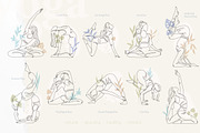 One Line Yoga Illustrations, a Person Illustration by Alina Kruss (Thumbnail 2 of 9)