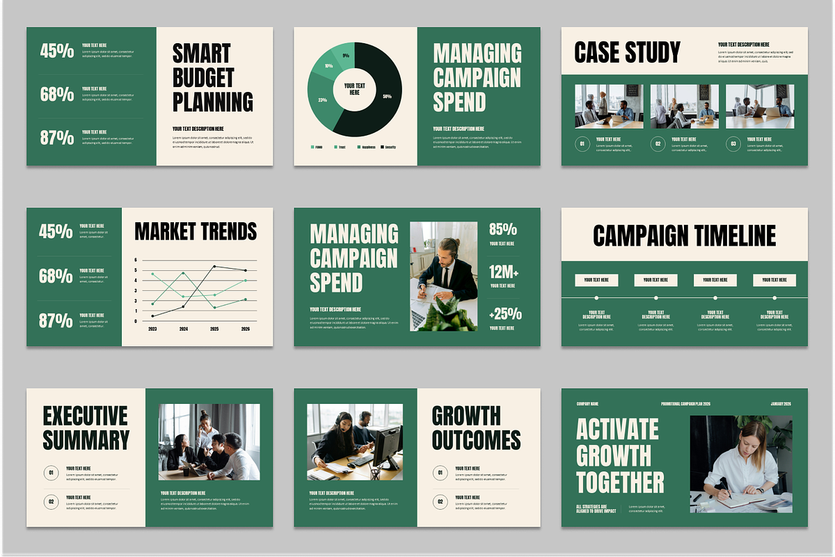 Promotion Campaign Plan Powerpoint, a Presentation Template by Sixtemp (Photo 3 of 3)