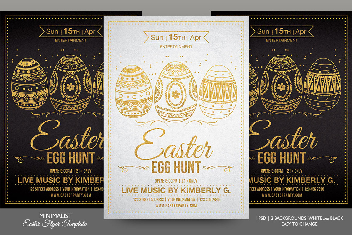 Easter Flyer Template, a Flyer Template by Briell Design (Photo 1 of 3)