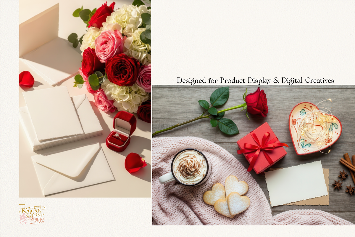 Valentine Aesthetic Desk Mockup 100, a Packaging Mockup by KennedyStudio (Photo 5 of 12)