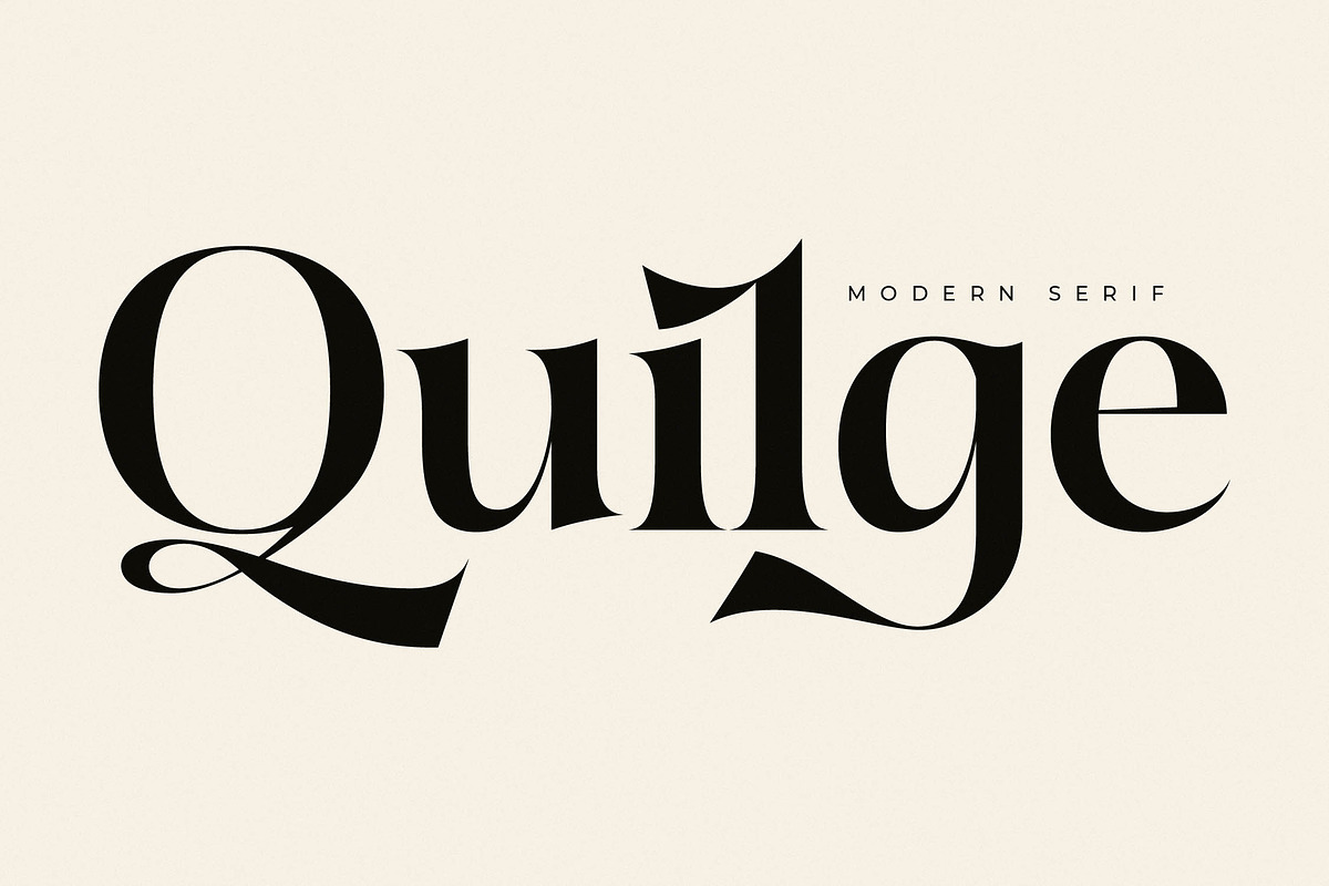 Quilge Modern Serif, a Serif Font by Letterena Studios (Photo 1 of 15)