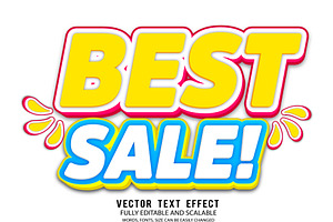 Best Sale Vector 3d Editable Text