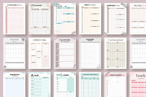 Monthly And Weekly Printable Bundle