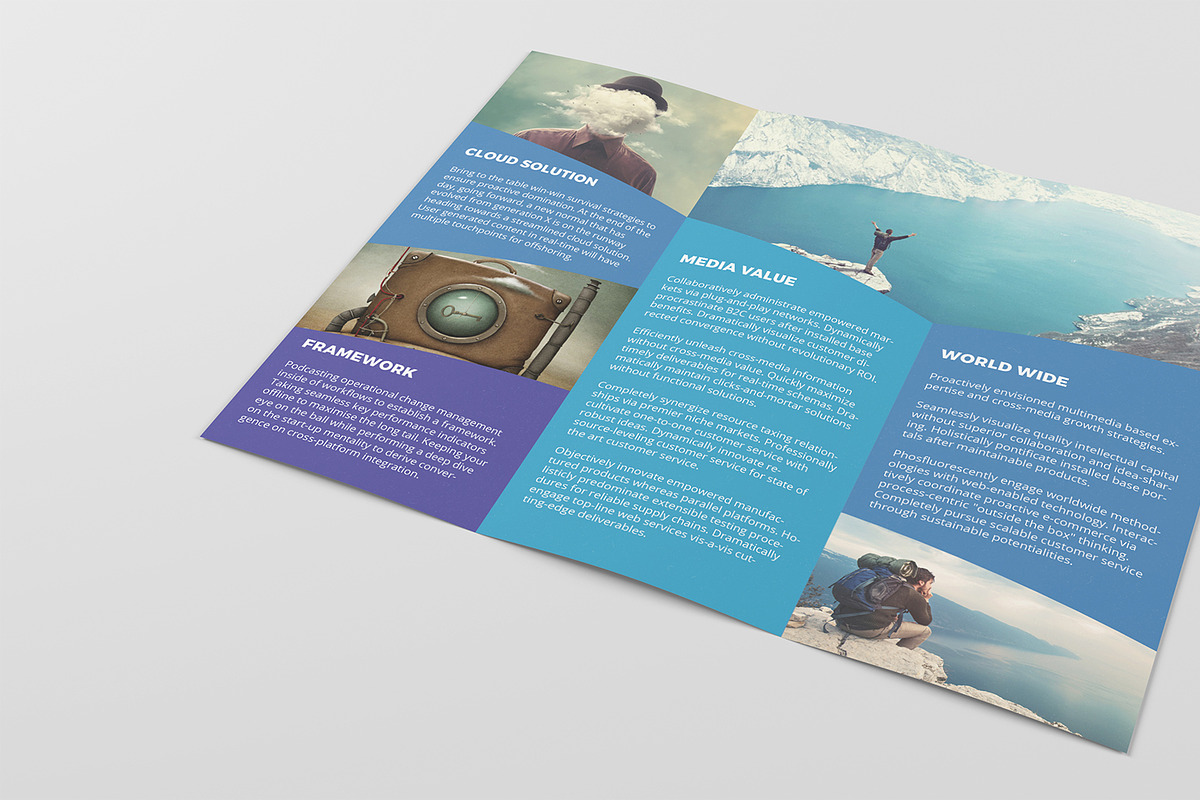 Tri Fold Brochure Mockup, a Print Template by zokidesign (Photo 8 of 16)
