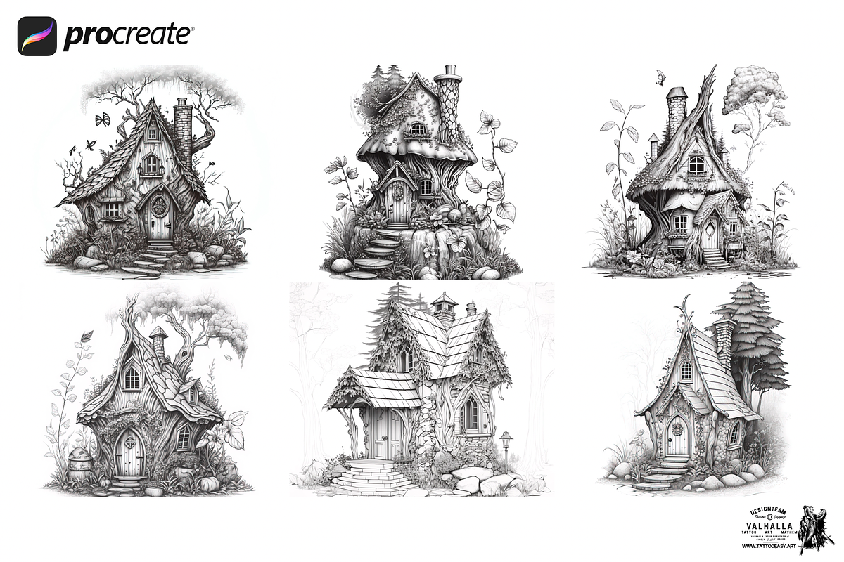 Procreate / whimsical wonderland, a Brush Add-On by Studio.Valhalla (Photo 2 of 6)
