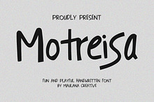 Motreisa Fun Playful Handwritten