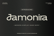 Jamonira Modern Display Sans Font