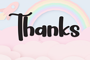 Baby Rainbow | Script Font, a Handwritten Font by Scratchones (Thumbnail 8 of 8)