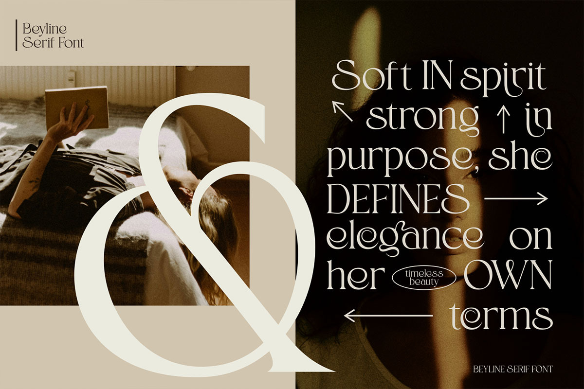 Beyline - Unique Elegance Serif Font, a Serif Font by Afkari Studio (Photo 6 of 6)