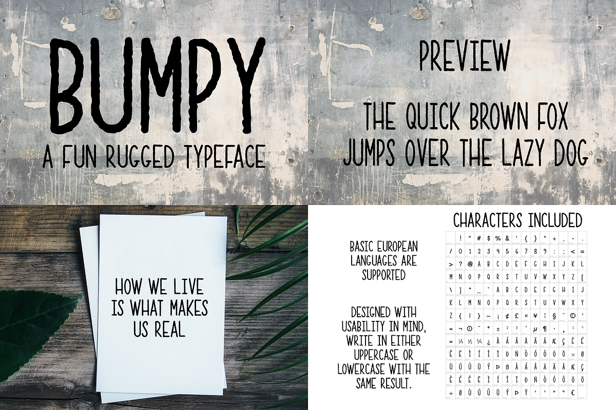 FONT BUNDLE THREE | 4 handmade fonts, a Sans Serif Font by Design av MAD (Photo 2 of 5)