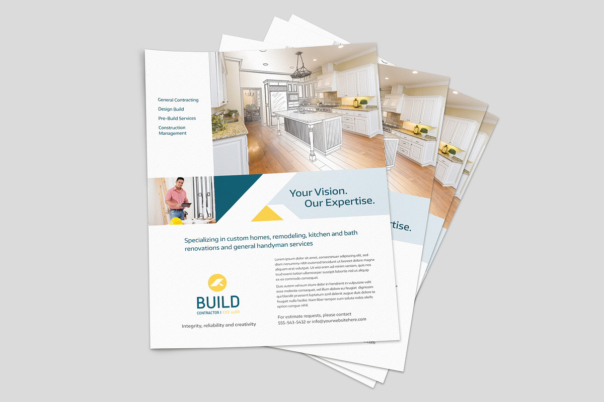 Contractor Flyer Template, a Flyer Template by StockLayouts (Photo 2 of 3)