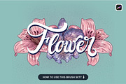 120 Floral Procreate Stamp Brushes, a Brush Add-On by Riveros Illustration (Thumbnail 3 of 13)