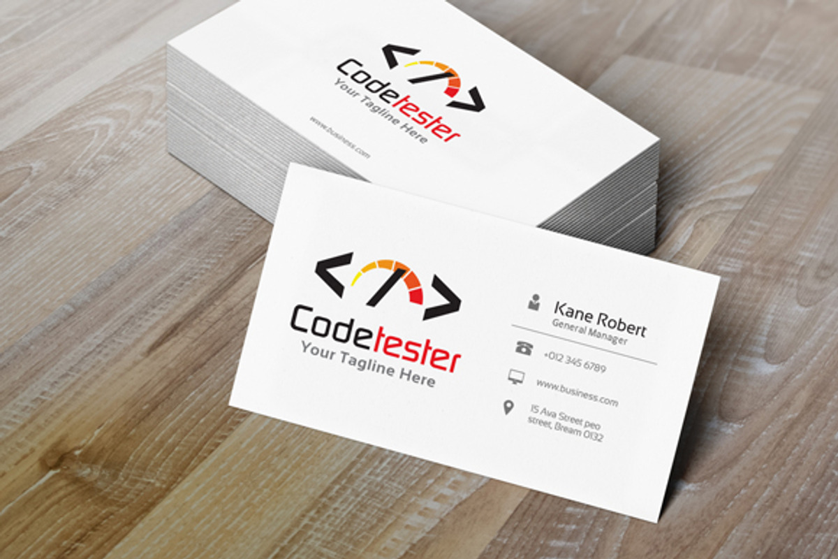 Code Tester Logo Template, a Branding & Logo Template by gunaonedesign