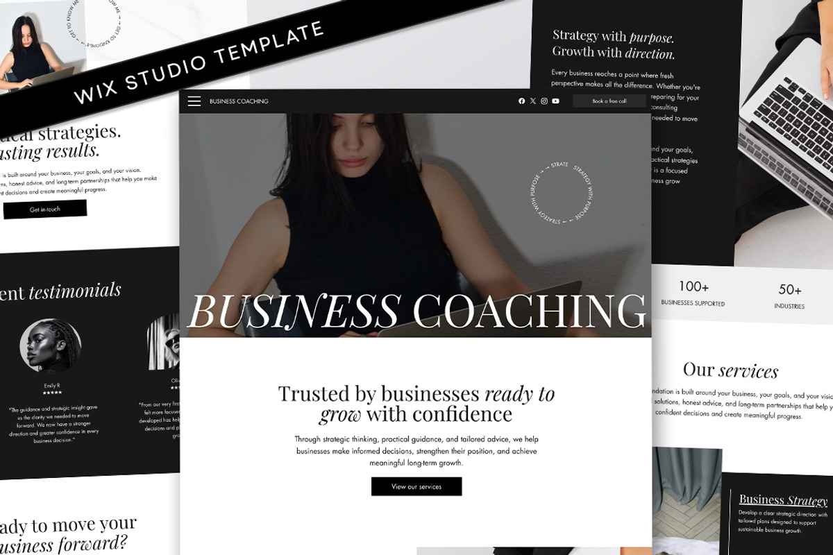 Luxury Website Consultant Coaches, a Wix Template by Template Twist Shop (Photo 1 of 9)