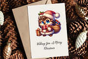 *Cute Christmas hedgehog. T-Shirt, an Animal Illustration by KENO Mascots (Thumbnail 7 of 8)